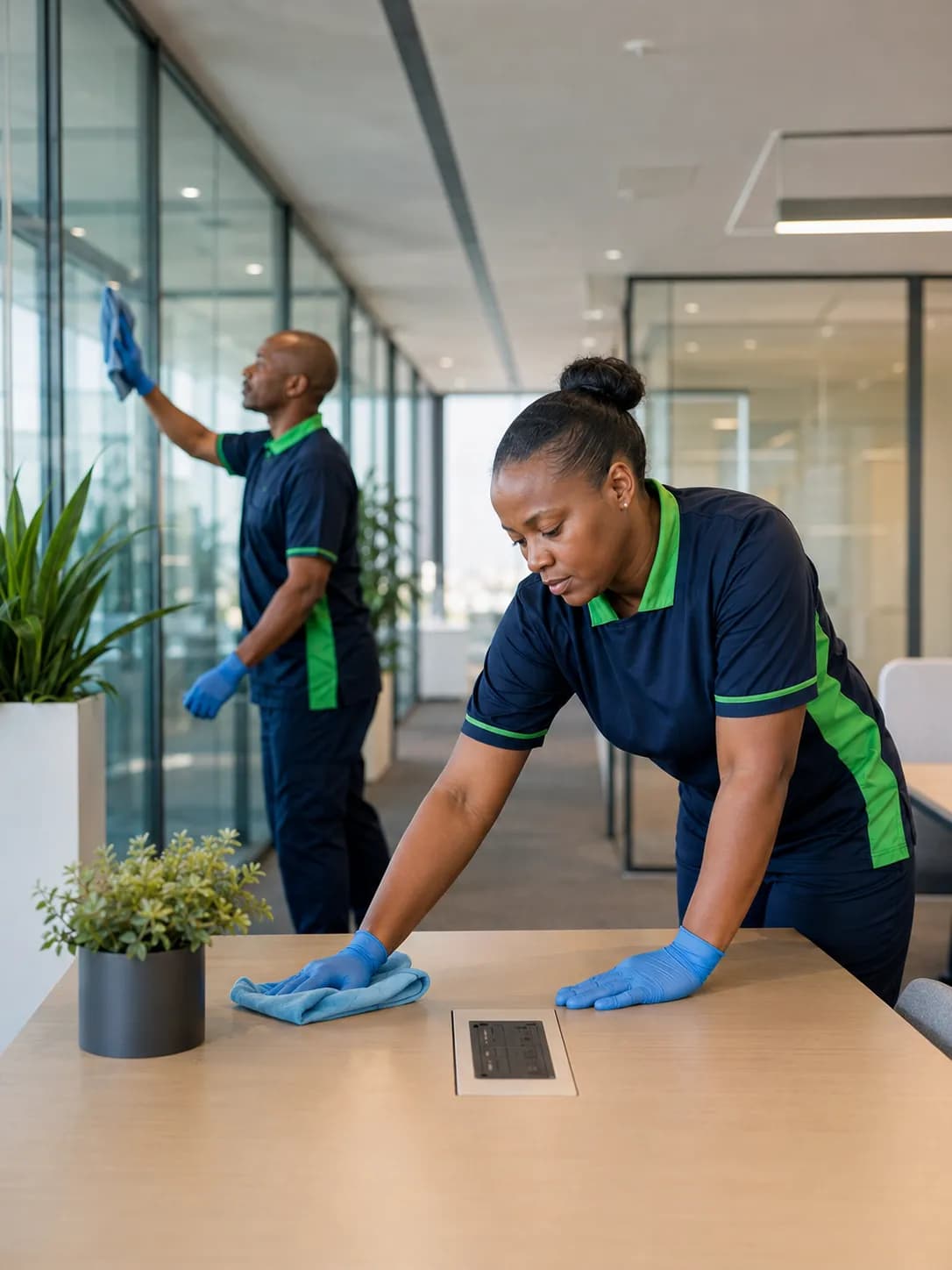 Professional commercial window cleaning service